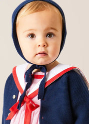 The Lawrence Striped Romper Baby Girl Look Look from Pepa London