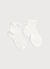 Openwork short socks White (0mths-8yrs) Socks  from Pepa London