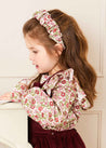 The Burgundy Corduroy Skirt Baby Girl Look Look  from Pepa London