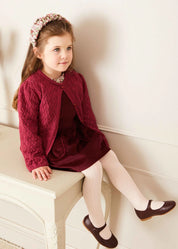 Openwork Cardigan in Pink (6mths-10yrs) Knitwear  from Pepa London