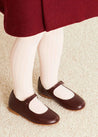 The Burgundy Corduroy Skirt Baby Girl Look Look  from Pepa London