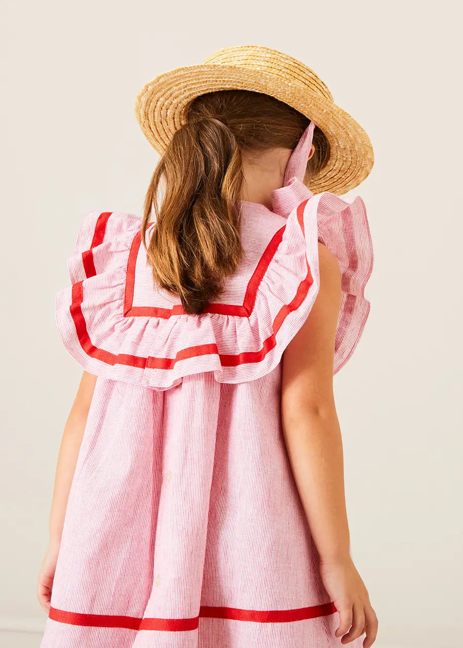 The Striped Ruffle Dress Toddler Girl Look Look from Pepa London
