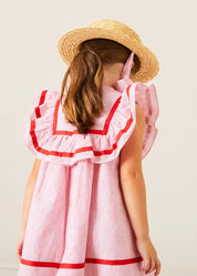 The Striped Ruffle Dress Toddler Girl Look Look from Pepa London