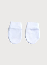 Newborn Mittens with Rocking Horse Embroidery Blue (1-3mths) Accessories  from Pepa London