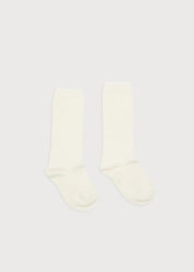 Plain high socks - Cream (0mths-10yrs) Socks from Pepa London