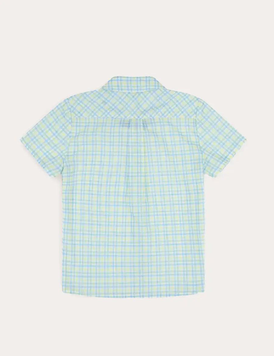 Pip Check Short Sleeve Shirt in Green (4-10yrs) SHIRTS from Pepa London