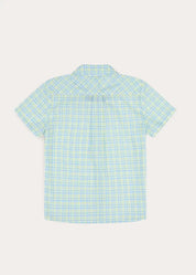 Pip Check Short Sleeve Shirt in Green (4-10yrs)