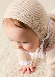 The Beige Fair Isle Knitted Set Newborn Look
