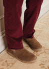 Corduroy Trousers in Burgundy (4-10yrs) Trousers  from Pepa London