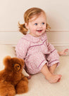 Laurel Floral Ruffle Collar Nightwear in Pink (6mths-3yrs) Nightwear  from Pepa London