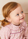 Laurel Floral Ruffle Collar Nightwear in Pink (6mths-3yrs) Nightwear  from Pepa London