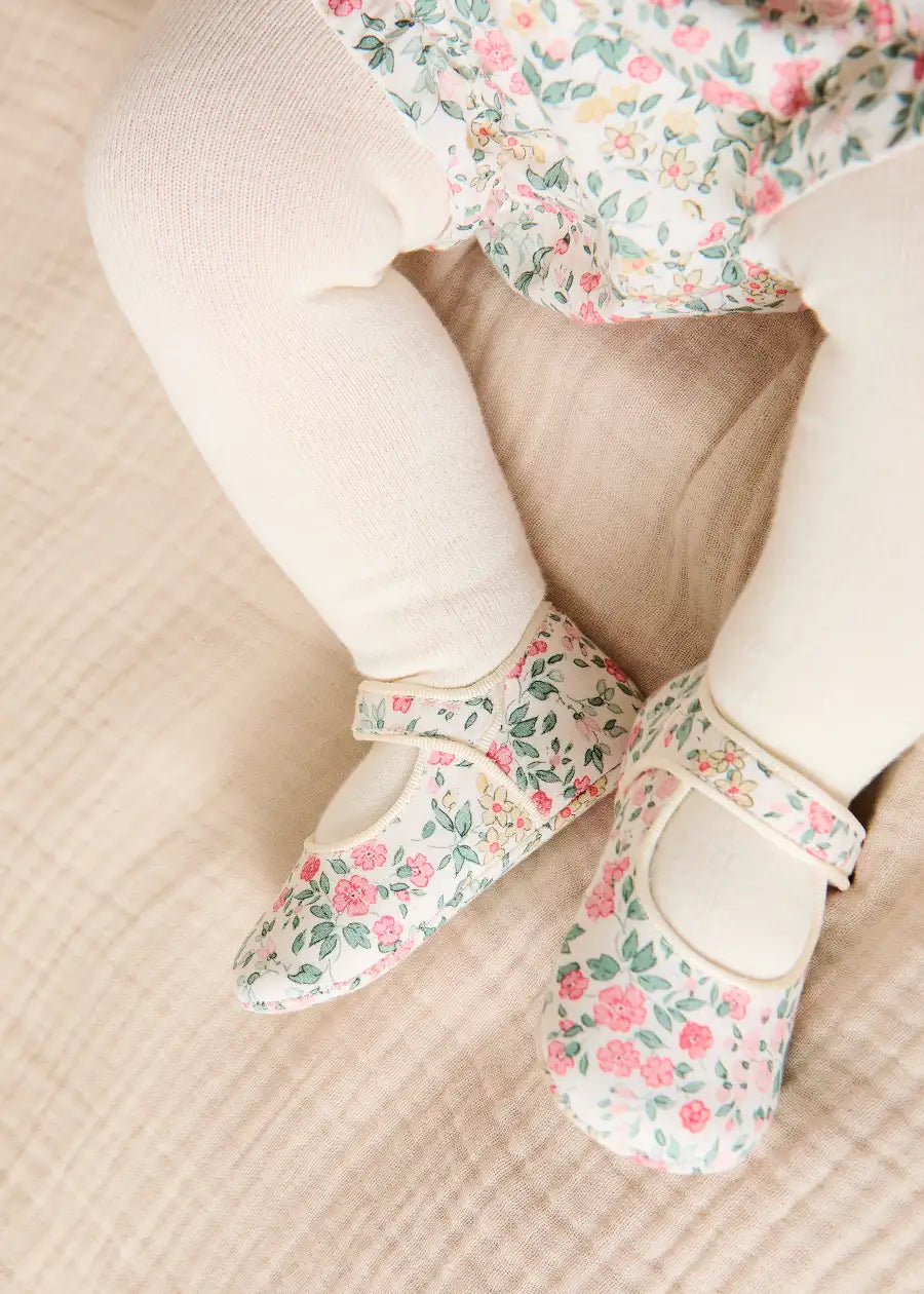 Violet Floral Bow Detail Bloomers in Pink (3mths-3yrs) Bloomers from Pepa London
