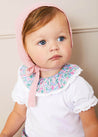 Amelia Floral Print Short Sleeve Bodysuit in Pink (3mths-2yrs) Tops & Bodysuits  from Pepa London