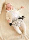 Audrey Floral Bloomers in White (1mth-12mths) Bloomers  from Pepa London