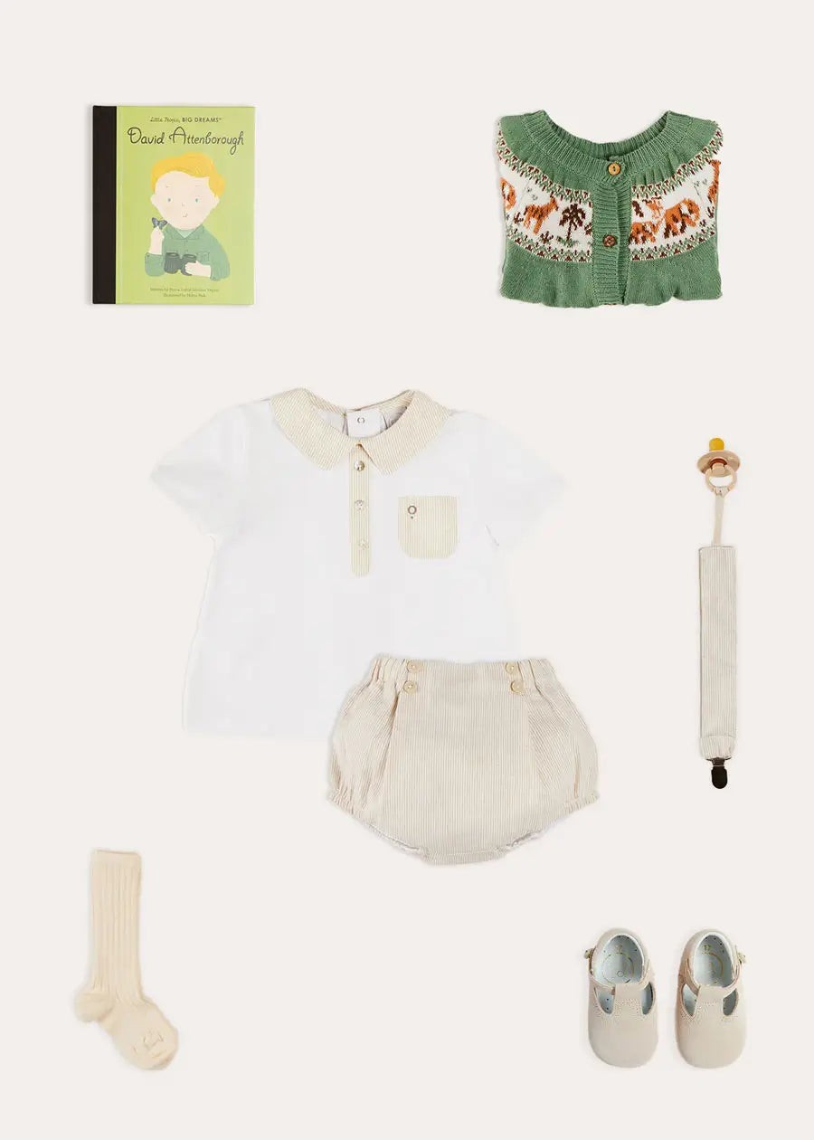 The Safari Cardigan Baby Boy Look Look from Pepa London