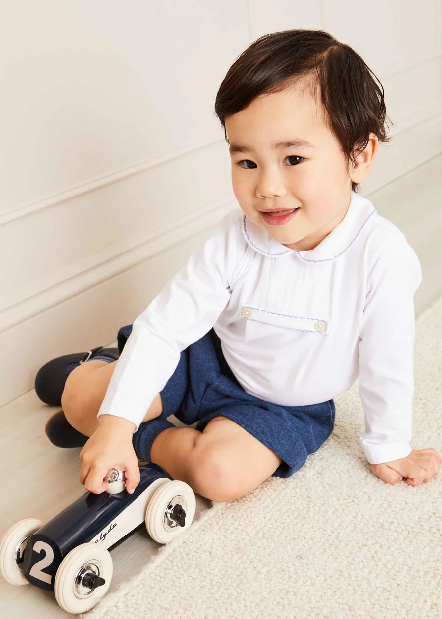 The Classic Burgundy Fair Isle Merino Wool Jumper Baby Boy Look Look  from Pepa London