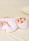 Dot Detail Lace Collar Knitted Set in Pink (1-6mths) Knitted Sets  from Pepa London