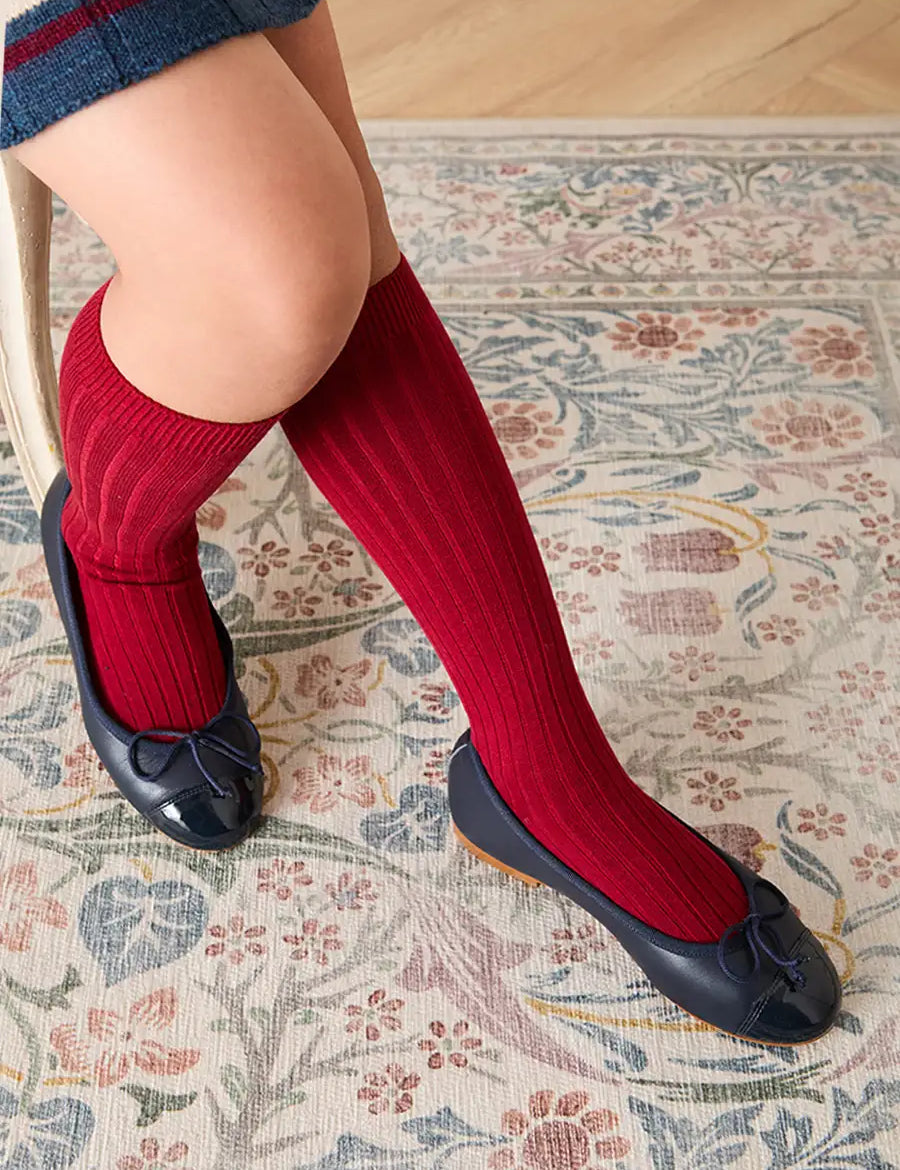 Patent Leather Ballerina Shoes in Navy (24-36EU) Shoes from Pepa London