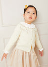 Frill Collar Long Sleeve Top in White (18mths-10yrs) Tops & Bodysuits  from Pepa London