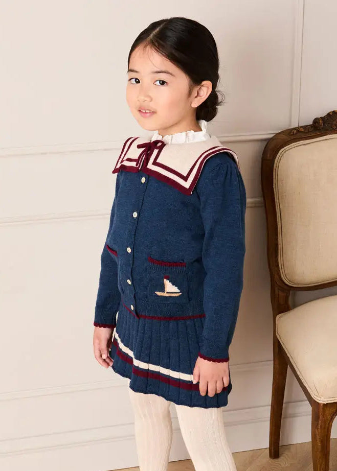 The Navy Knitted Mariner Co –ord Girl Look LOOK from Pepa London
