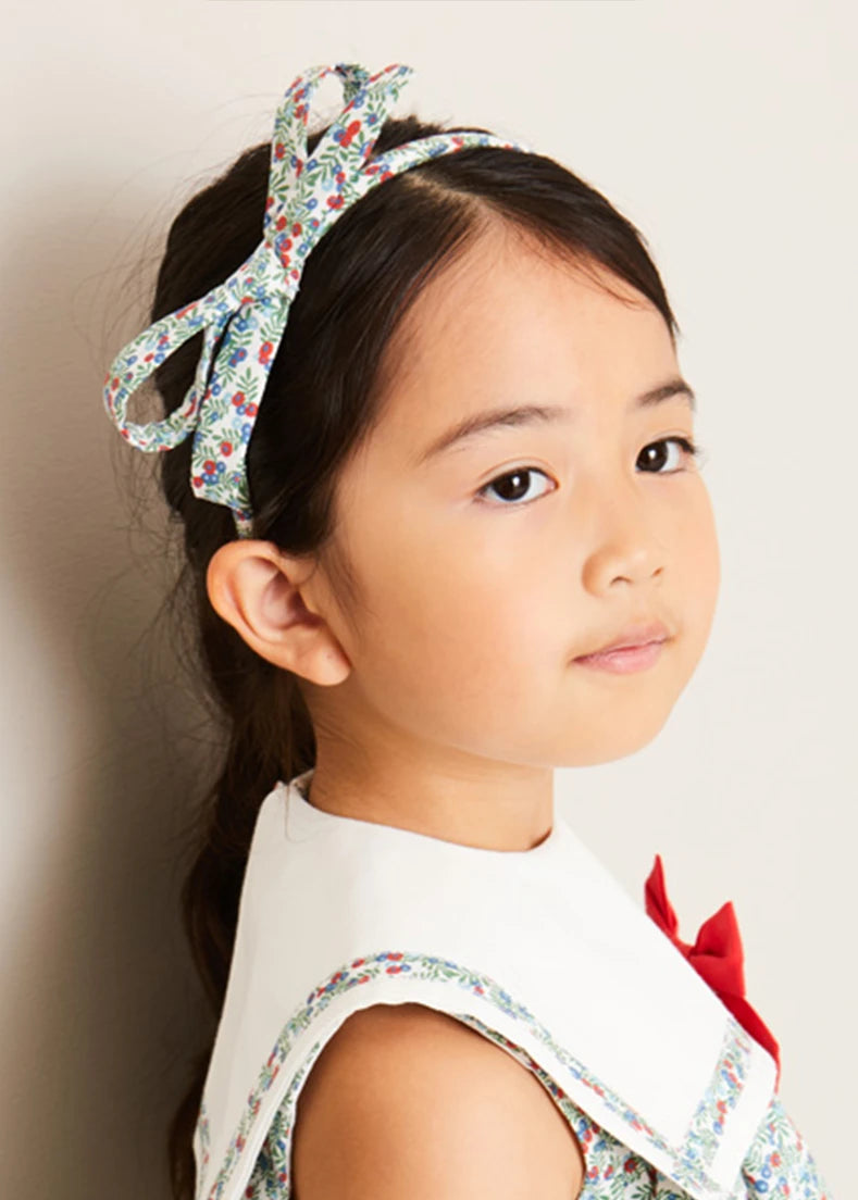 The Evelyn Floral Trapeze Dress Girl Look LOOK from Pepa London