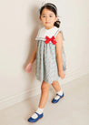 Evelyn Floral Sleeveless Bow Detail Trapeze Dress in Red (12mths-8yrs) DRESSES from Pepa London