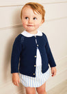 Classic Striped Bloomer in Sky Blue (0mths-2yrs) Bloomers  from Pepa London