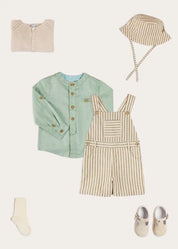 The Striped Short Dungaree Boy Look Look from Pepa London