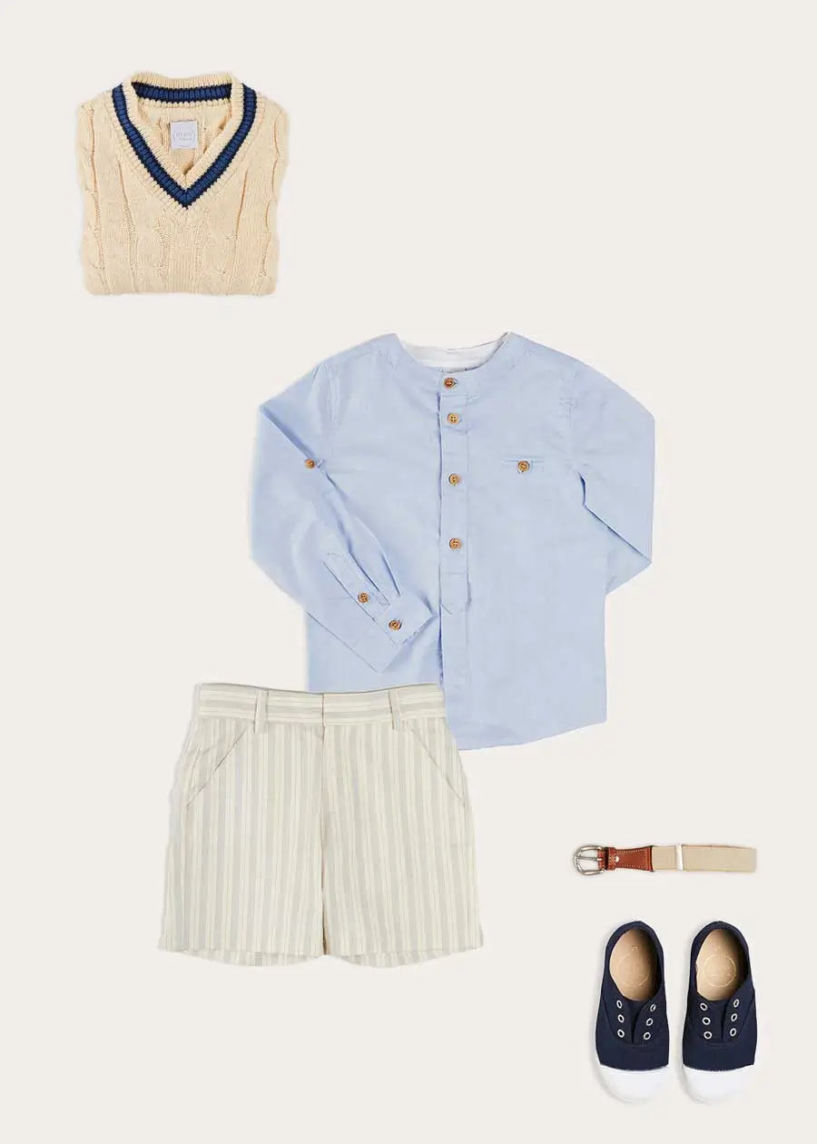 The Brompton Striped Shorts Boy Look Look from Pepa London