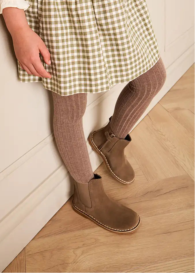 Suede Ankle Boots in Brown (24-34EU)