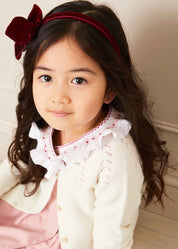 Openwork Cardigan In Cream (6mths-10yrs) KNITWEAR  from Pepa London