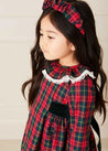 Belgravia Tartan Dress in Red (12mths-10yrs) Dresses  from Pepa London