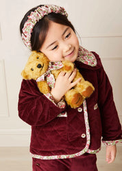 Daphne Floral Hairband in Raspberry Hair Accessories  from Pepa London