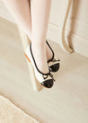 Patent Toe Ballerina Shoes in Cream (24-34EU) Shoes  from Pepa London