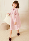 Laurel Floral Ruffle Detail Nightdress in Pink (18mths-10yrs) Nightwear  from Pepa London