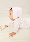 Tilly Floral Print Ruffle Collar Long Sleeve Blouse in Pink (1-6mths) Blouses  from Pepa London