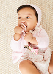 Eloise Floral Print Clip Dummy in Pink Accessories  from Pepa London
