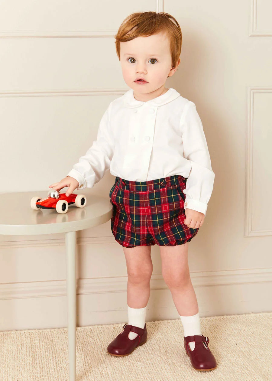 The Belgravia Tartan Bloomers Baby Boy Look Look  from Pepa London