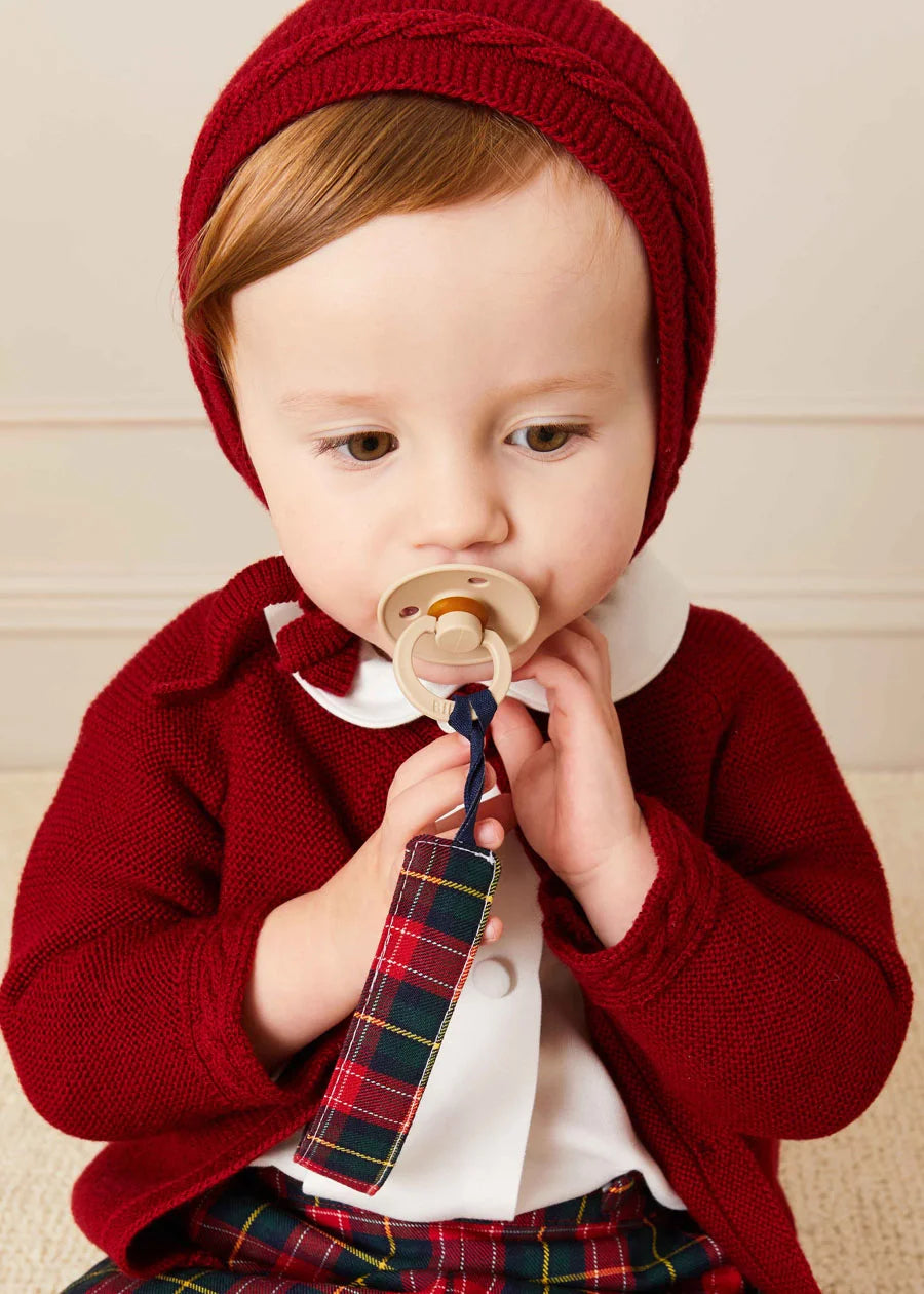 Belgravia Tartan Dummy Clip in Red Accessories  from Pepa London