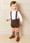 The Cambridge Check Braces & Shorts Baby Boy Look Look  from Pepa London