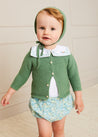 Avery Floral Print Button Detail Bloomers in Green (3mths-2yrs) Bloomers  from Pepa London
