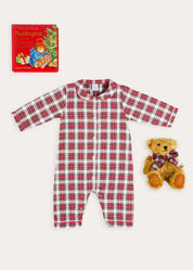 The Francis Tartan All In One Pyjama Baby Look