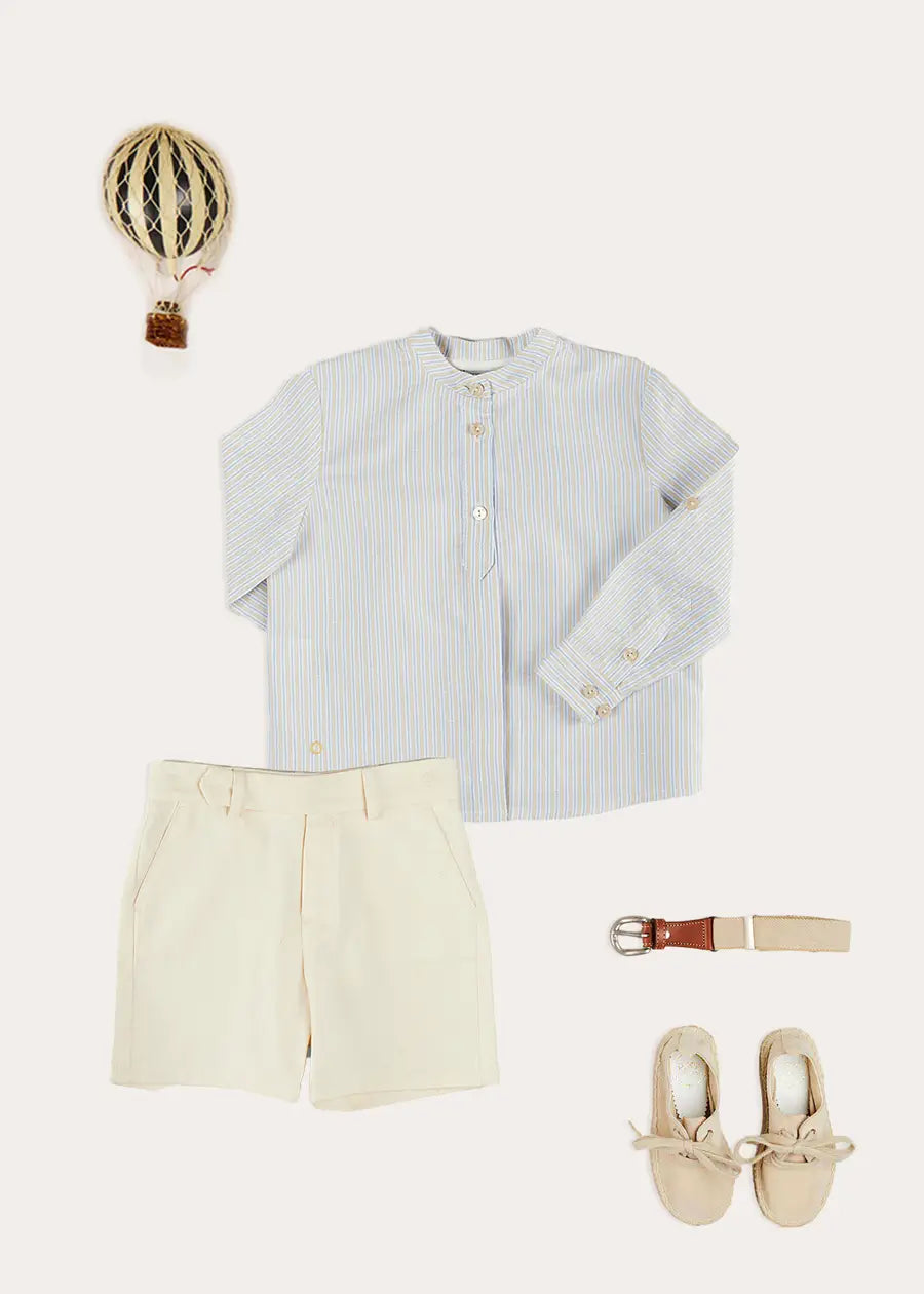 The Stafford Striped Shirt Boy Look Look from Pepa London