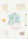The Avery Floral Gift Set in Green and Beige Look  from Pepa London