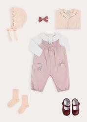 The Bunny Embroidered Baby Girl Look