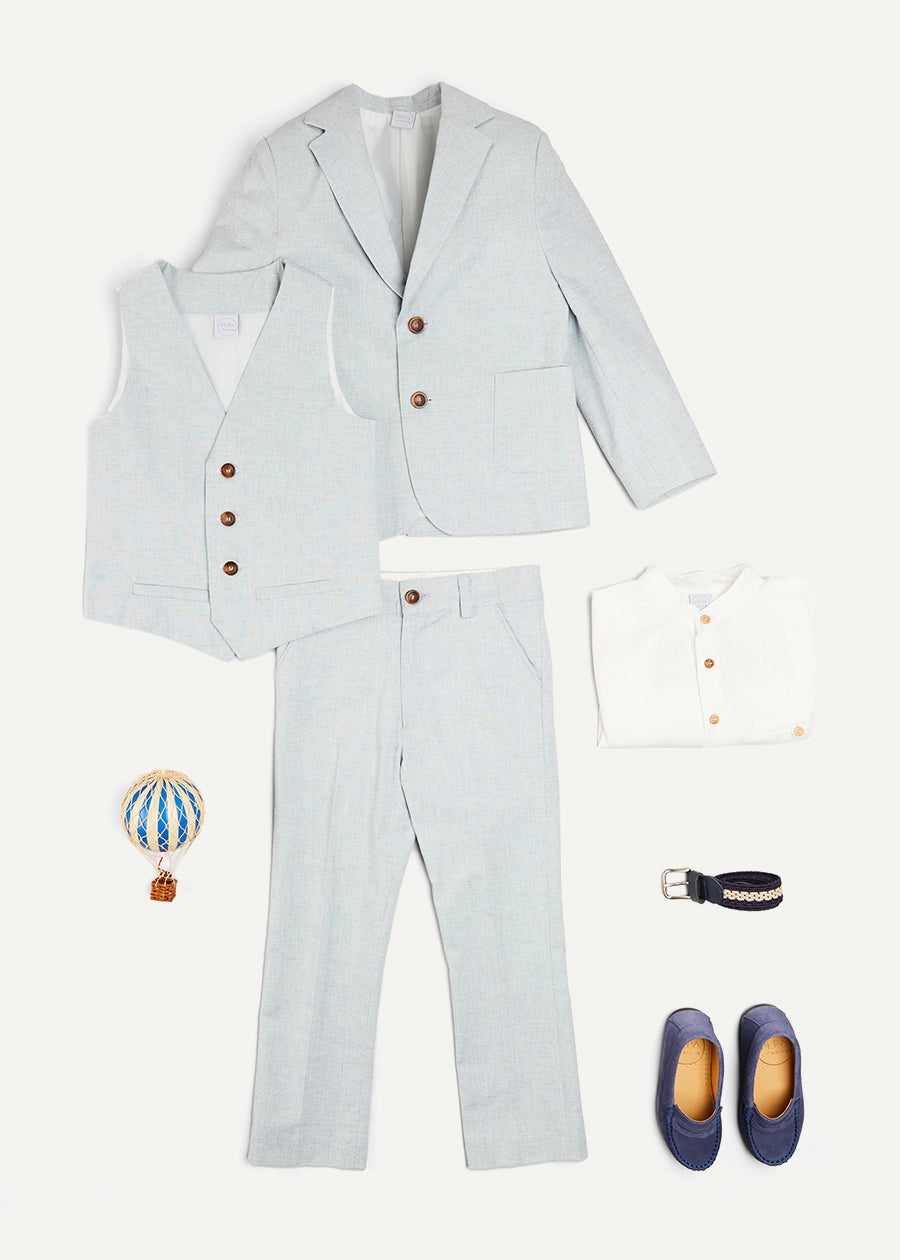 The Three Piece Suit Gift Set in Blue Look  from Pepa London