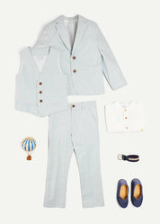 The Three Piece Suit Gift Set in Blue Look  from Pepa London