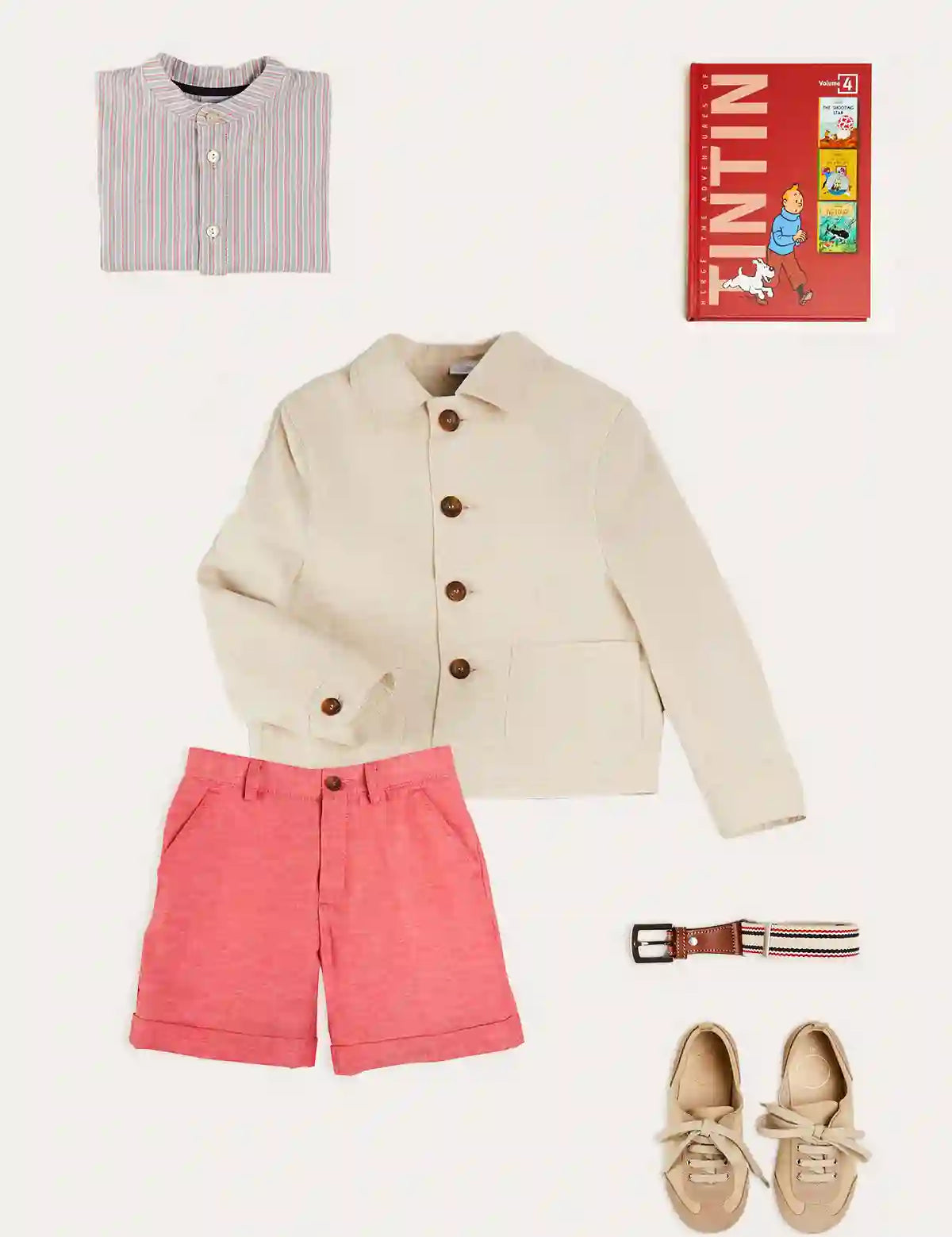 The Beaufort Striped Linen Shirt Boy Look Look from Pepa London