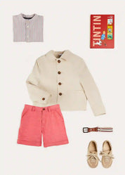 The Beaufort Striped Linen Shirt Boy Look Look from Pepa London