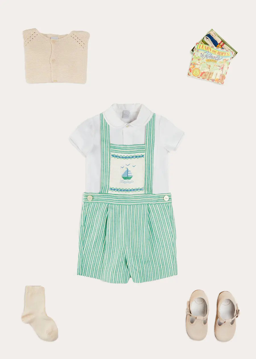 The Cheyne Dungarees Toddler Boy Look Look from Pepa London